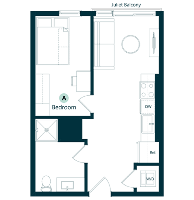1x1 Floorplan